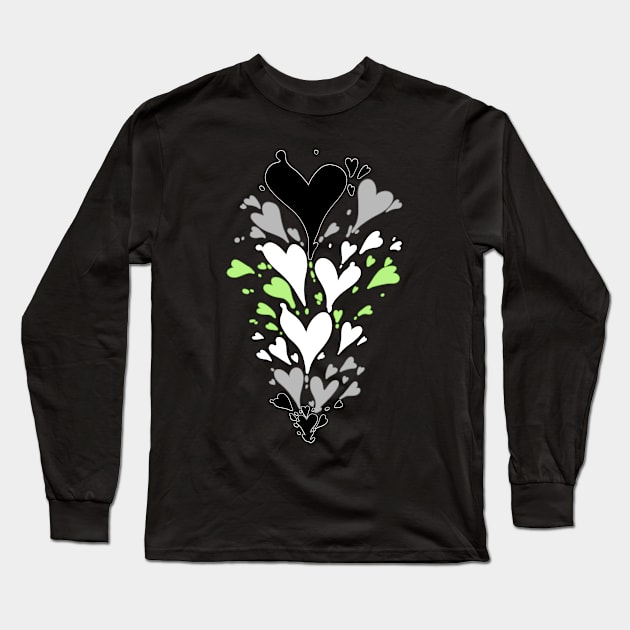 Loveheart - Agender Long Sleeve T-Shirt by Wissler